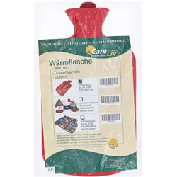 Wärmflasche Gummi 2 l Doppellamelle 1 St