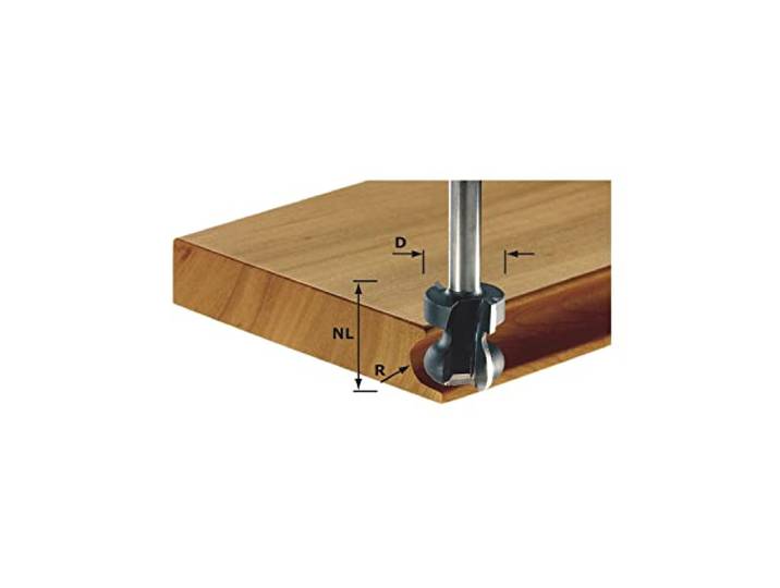 Festool Fraise pour poignée moulurée HW S8 D22/16/R2\,5+6