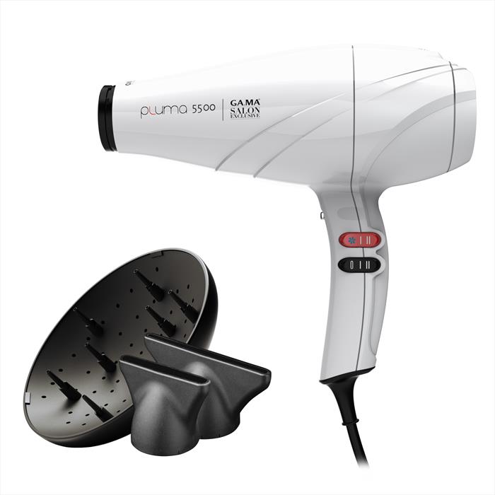 GAMA Asciugacapelli Pluma 5500-bianco