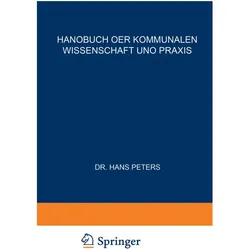 Kommunale Verwaltung, Fachbücher von Hans Peters