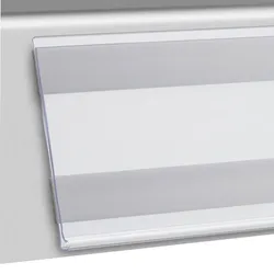 Scannerschiene DBR, selbstklebend zum Kleben (Schaumklebeband) | 60 mm | transparent | 1.000 mm, PVC
