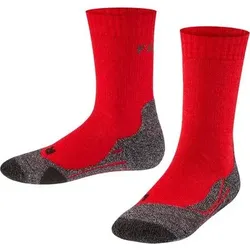 FALKE TK2 Kinder Socken, Größe 23-26 in Rot Rot