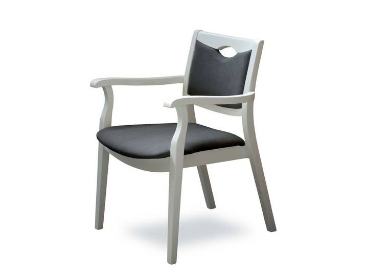 Home affaire Armlehnstuhl London, Stuhl, Komfortsessel, 3 Gestellfarben, Made in Italy (1 St), Extra-komfortabel, ergonomisch, fleckenabweisendes Gewebe, Massivholz