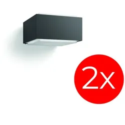 2er Set Philips myGarden Aussenwandleuchte Hedgehog Anthrazit