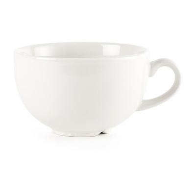 Unifarbene weiße Cappuccinotassen Churchill 340ml - 24er-Set