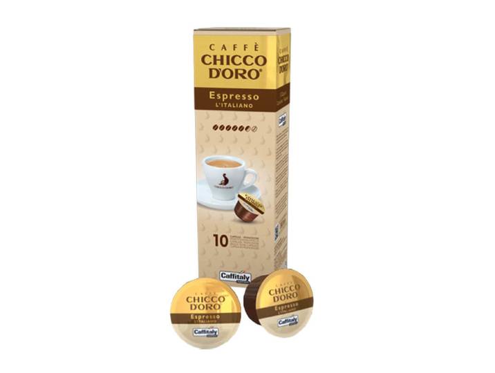 Chicco d Oro Caffitaly Espresso l 'Italiano 10 Kaffeekapseln'