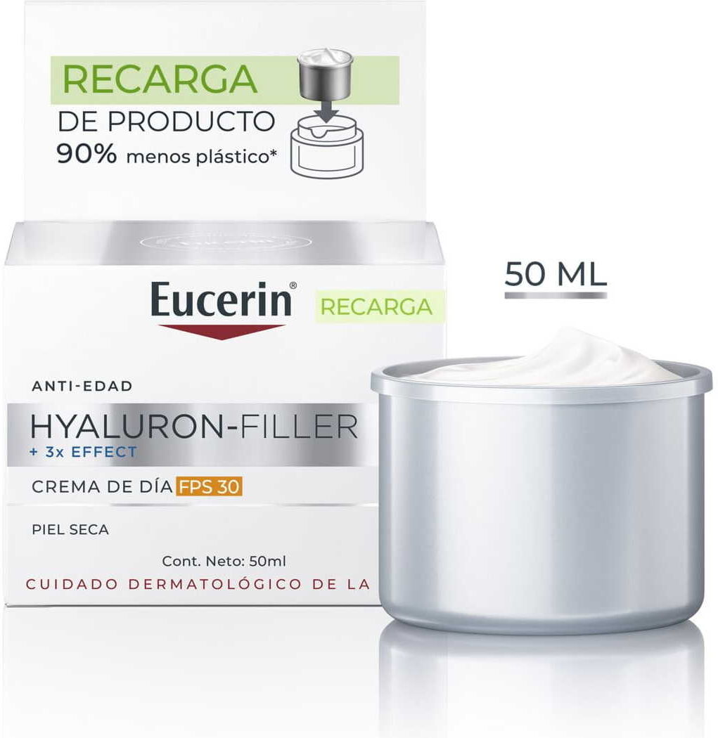Eucerin Hyaluron-Filler Day Cream SPF30 Dry Skin Refill 50ml