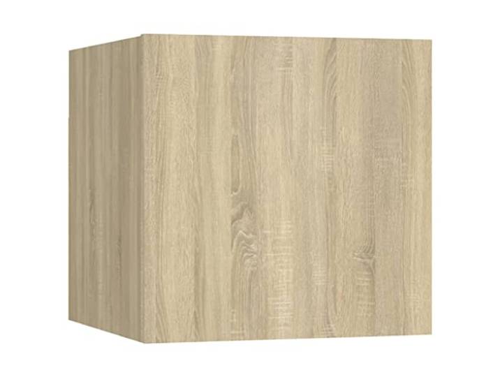GKHPYURE TV-Möbel-Set, 6-teilig, Sonoma-Eiche, Holz, mehrschichtig Hängendes Design, 4 Stück 30 x 30 x 30 cm, 2 Stück 60 x 30 x 30 cm, Montage erforderlich