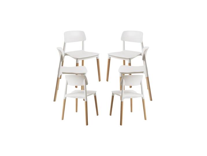 6er Set Estin Stühle - Weiß