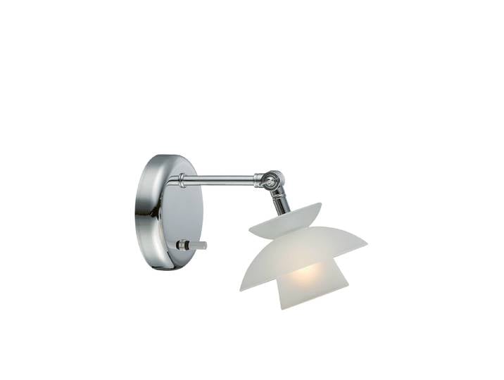 Design Wandlampe Dallas Opal, Chrom Halo Design