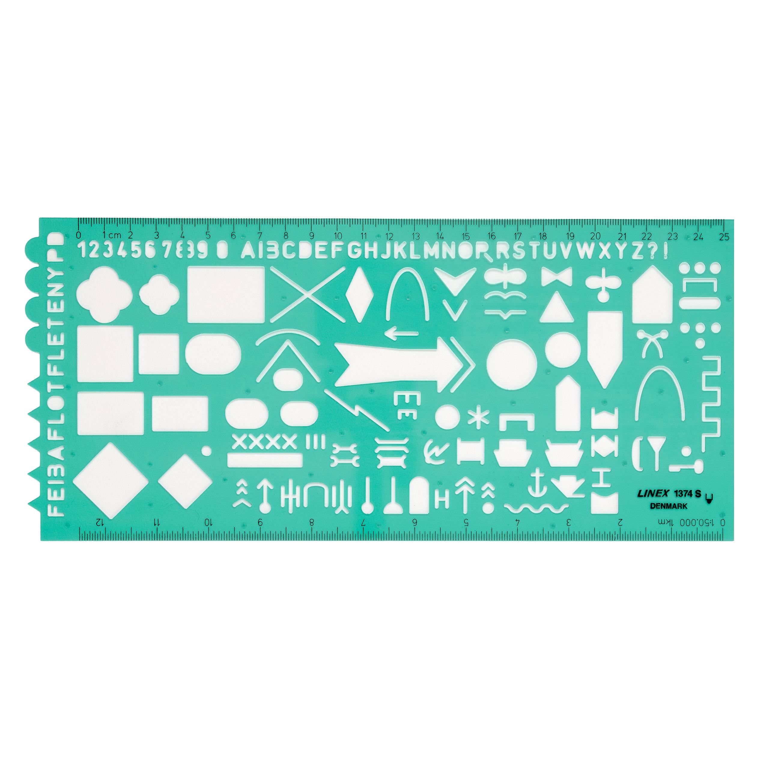 Linex Schablone taktische Zeichen (27.50 cm, Kunststoff) (100413079)