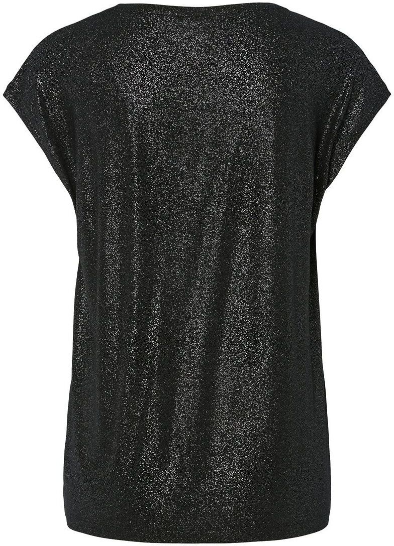 PIECES T-shirt à fines rayures métallisées