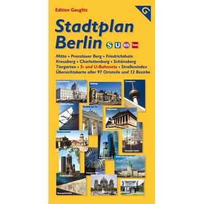 Stadtplan Berlin, Karte von Gerd Gauglitz, Edition Gauglitz, 978-3-933502-70-4
