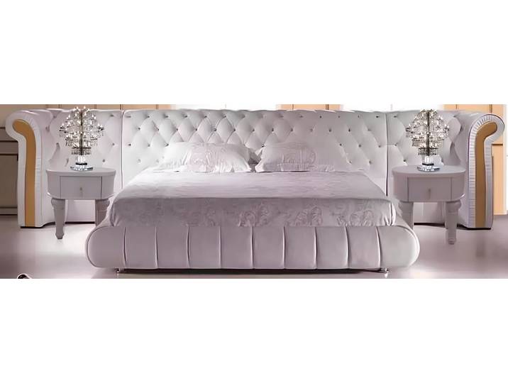 Xlmoebel Bett Chesterfield Doppelbett Designer Polster Doppel Ehe Bett SOFORT, Hergestellt in Europa
