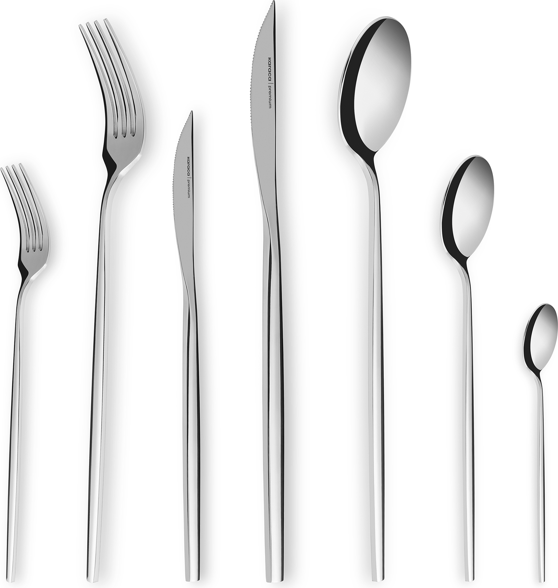 Karaca Mild 84-teiliges 316+ Premium Besteckset für 12 Personen