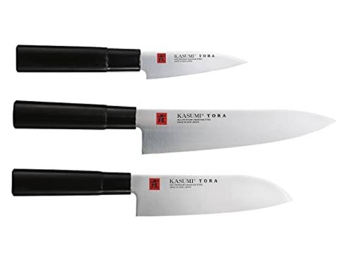 Kasumi Messerset 3 tlg TORA Santokumesser & Kochmesser & Schälmesser