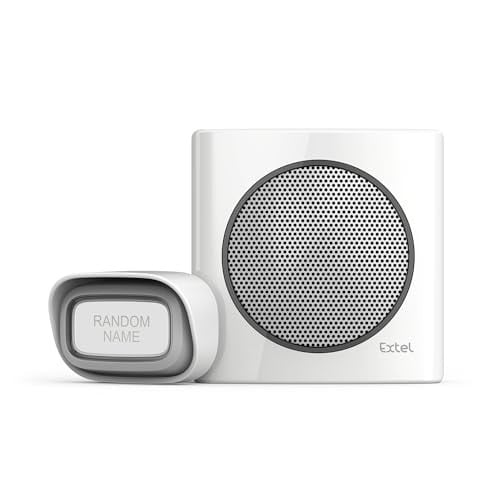 Extel draadloze deurbel met 200 meter bereik, Wit