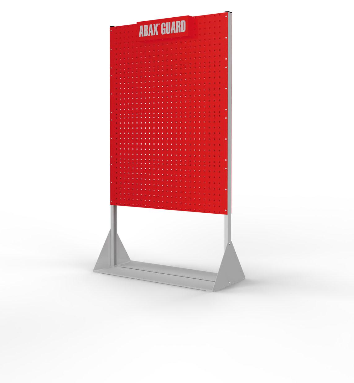 Kappes ABAX GUARD Point stationär Lockout-Tagout Station beidseitig 8 Lochplatten Verkehrsrot
