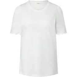Tchibo - Shirt mit Raffung - Damen - Gr. L - weiß