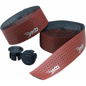 Deda Lenkerband Mistral, 180 cm, perforiert, braun, EVA-Schaum, stoßdämpfend, mit Lenkerstopfen, 2 Rollen