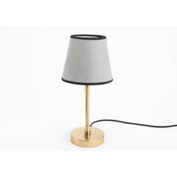 Lampe Jennifer Grau 30 cm - Rund Schmiedeeisen Amadeus 14x14 cm