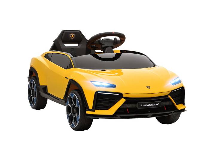 ComfortXL Elektroauto De-06263 Lamborghini lizenziert mit 2,4G Fernbedienung Gelb, Kunststoff, Metall, 49x43x101.5 cm, Freizeit & Co, Gartenspielzeug, Kinder-Elektrofahrzeuge