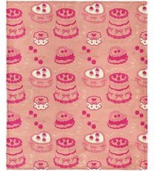 Valentine's Day V-Day Cakes Silk Touch Throw Blanket 60x80 Inches by THE NORTHWEST GROUP in Vday Cakes (Size OS)