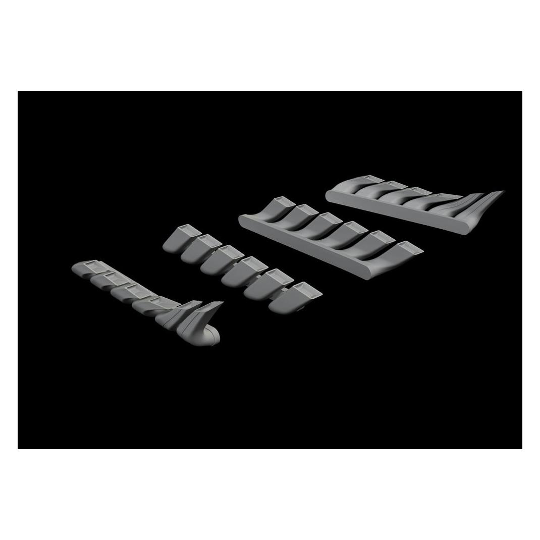 Eduard Bf 110C/D/E exhaust stacks for (648607)