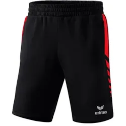 Erima Six Wings Worker Shorts Kinder - schwarz/rot - 116