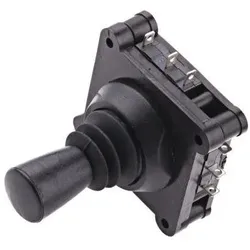 RS PRO Joystick 2 axis spring return 4cm base, Schalter + Taster, Schwarz