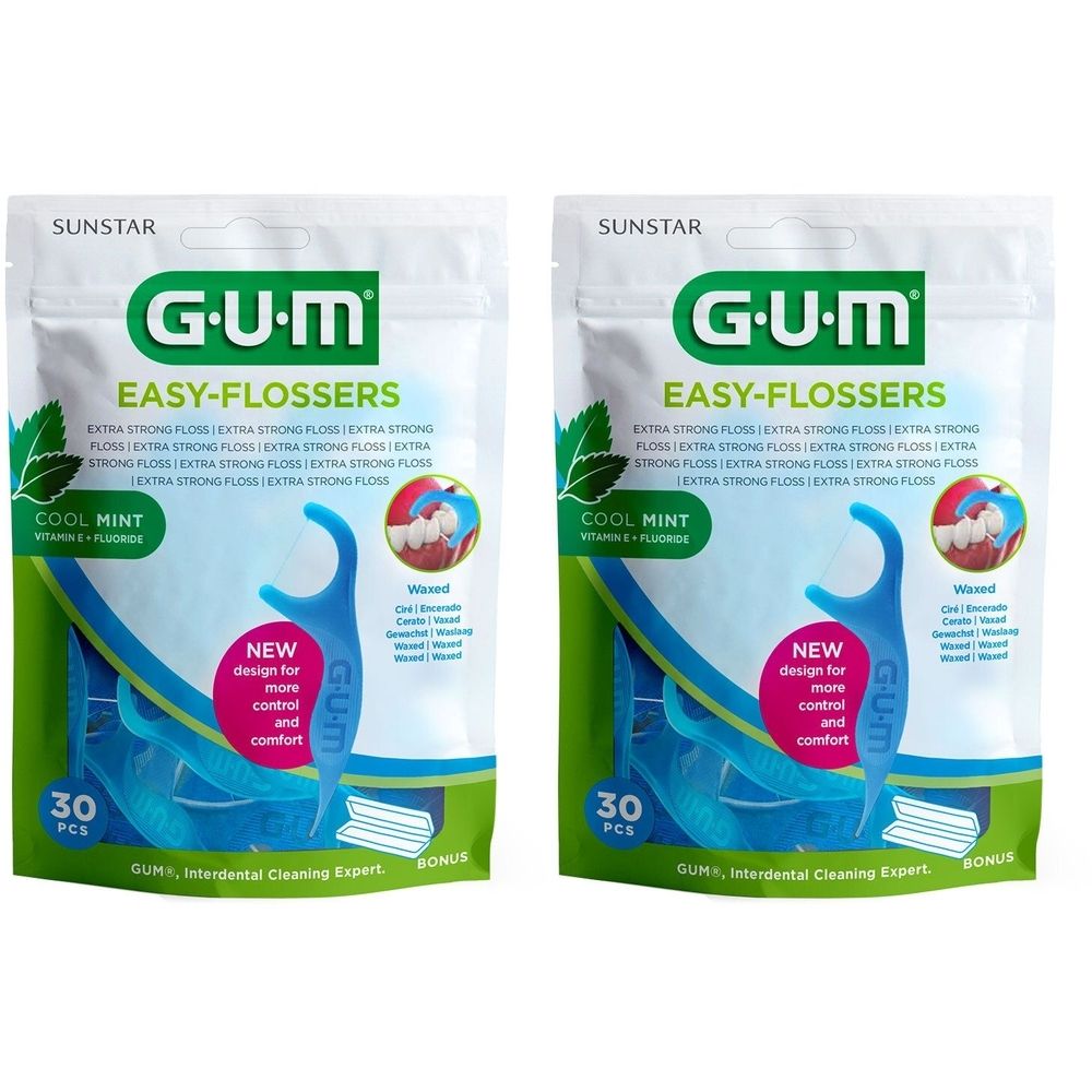 GUM Easy Flossers x2 2x30 St