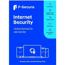 F-Secure Internet Security für alle Geräte (ehem. SAFE) 1 Jahr/1 Gerät Download für Android & iOS & Windows & Mac OS