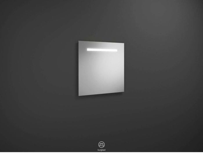 Burgbad Eqio Leuchtspiegel SIGP065PN258 65 x 60 x 2,6 cm, Melamin, horizontale LED-Beleuchtung