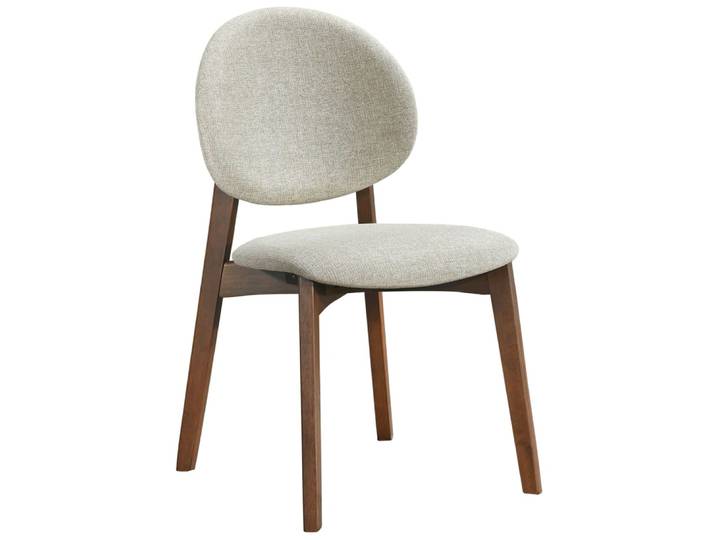 Chaise en bois brun / beige