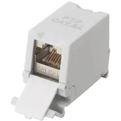 Equip Kat. 6A DIN-Schienen-Inline-Kupplung, geschirmt