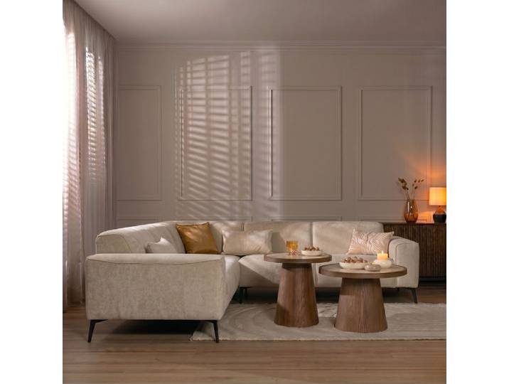 Bronx71 Ecksofa Vegas Stoff taupe links/rechts