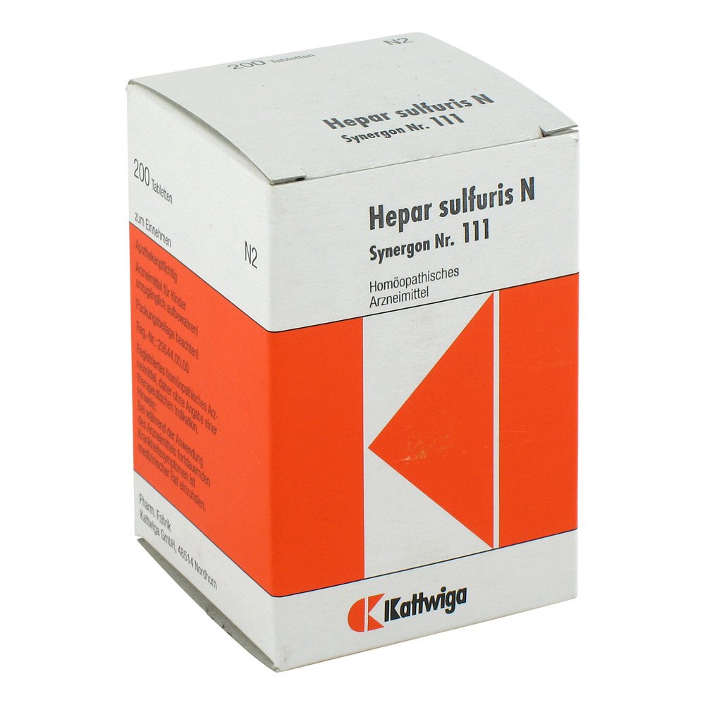 Kattwiga Arzneimittel GmbH Synergon 111 Hepar sulf. N Tabletten 04905554