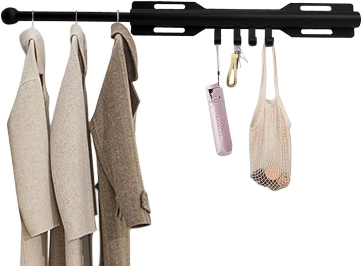 Kast Valet Staaf Kledinghanger Organizer Zwart 325 cm