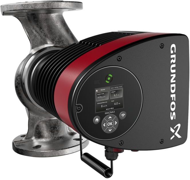 Grundfos Umwälzpumpe 97924726 Edelstahl, 32-120FN, 220 mm, PN 6/10