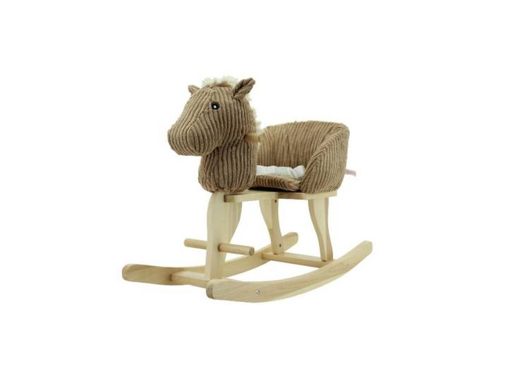 Sweety-Toys Babyschaukelsitz Sweety Toys 7080 Schaukelpferd beige mit Soundfunktion