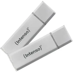 Intenso MEMORY DRIVE FLASH USB3.2 64GB/PACK2 3531494 (64 GB, USB-A), USB Stick, Silber