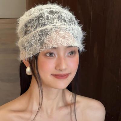 Fashion Sheath Vintage French Bridal Lace Hat For Elegant Wedding Headpiece Vintage French Bridal Lace Hat For Elegant Wedding Headpiece