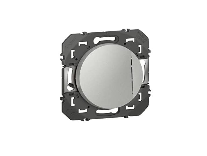 Legrand - Interrupteur ou va-et-vient avec voyant lumineux dooxie 10AX 250V~ - finition alu