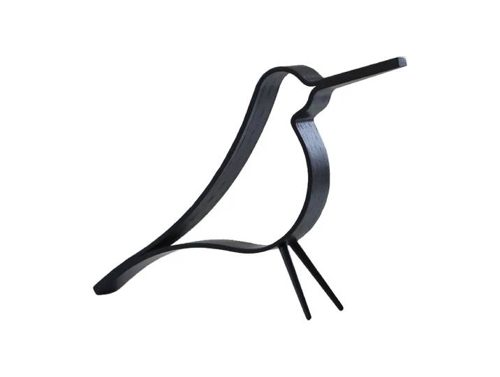 Cooee Design Woody Bird Petit Chêne peint noir