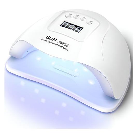 Retoo UV-LED-Nagellampe 80 W für Hybrid- und Gel-Nagellacke, Dual, grau, Karton - u060 (71715112)