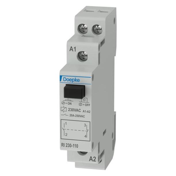 Doepke DOEP RI 230-110 Installationsrelais 230V AC/20A Installation (09981008)
