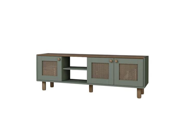 Habitat Garten Tv-Möbel bohemian Grün, Holz, 40x56x160 cm, Wohnzimmer, TV Möbel, Lowboards, Lowboards stehend