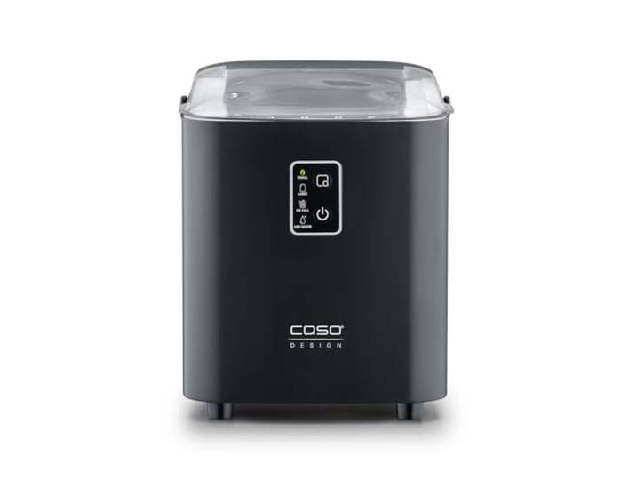 CASO Design IceChef Machine à glaçons compacte pour la maison et la cuisine\, réservoir d'eau de 1 L\, glace en seulement 6 minutes\, 12 kg de glace en 24 heures\, 2 tailles\, machine à glaçons