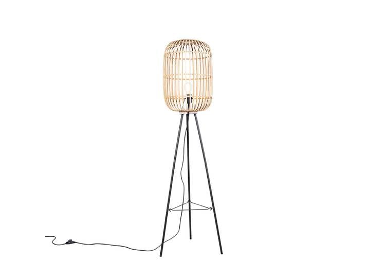 Lampadaire rustique en rotin - Manille