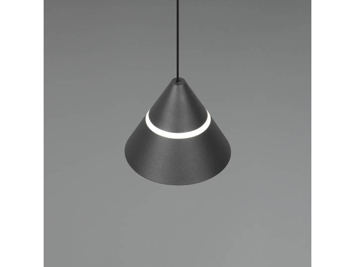 Trio Lighting Hängeleuchte Romeo, schwarz, für Wohn- / Esszimmer, Metall, Modern